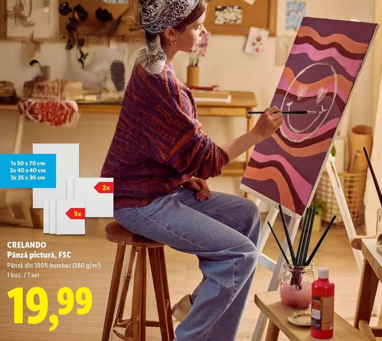 Pânză pictură, FSC