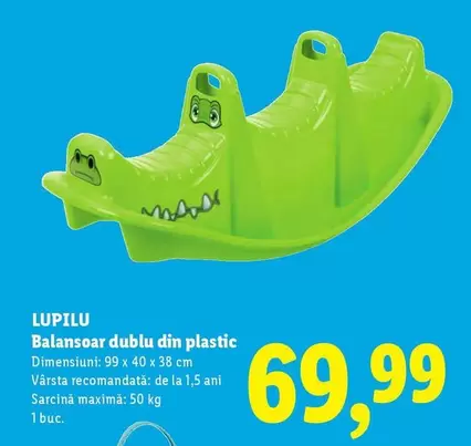 Balansoar dublu din plastic