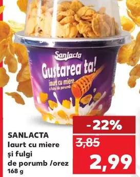 laurt cu miere şi fulgi de porumb/orez