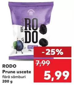 Prune uscate fără sâmburi