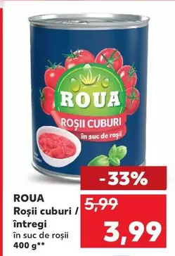 Roşii cuburi / întregi