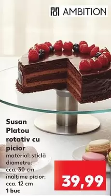 Platou rotativ cu picior