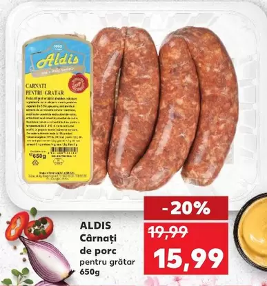 Cârnaţi de porc pentru grătar