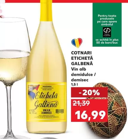 Alb - ETICHETA GALBENĂ