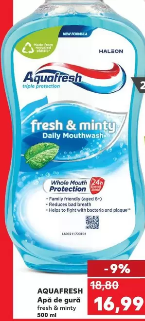 Apa de gură fresh & minty