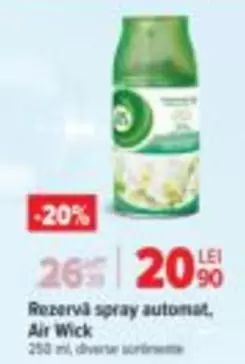 Rezervă spray automat