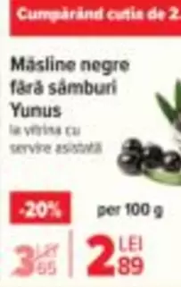 Măsline negre fără sâmburi