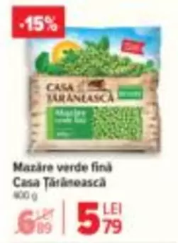 Mazăre verde fină