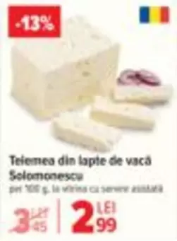 Telemea din lapte de vacă