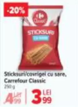Sticksuri/covrigel cu sare