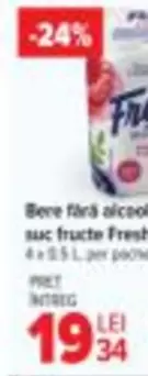 Bere fără alcool suc fructe