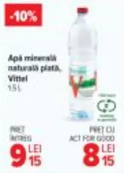 Apă minerală naturală plată