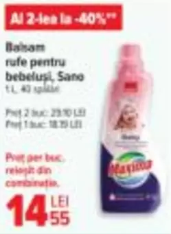 Balsam rufe pentru bebelusi