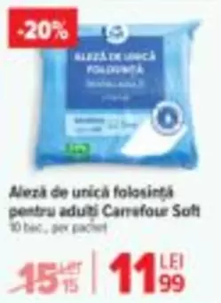 Unica - Aleză de unică folosință pentru adulți