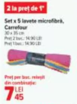 Set x 5 lavete microfibră