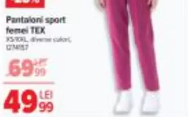Pantaloni sport femei TEX