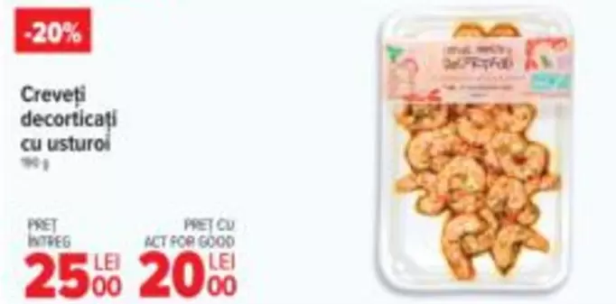 Creveți decorticați cu usturoi