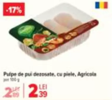 Pulpe de pui dezosate, cu piele