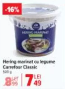 Hering marinat cu legume