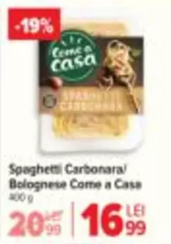 Spaghetti Carbonara/Bolognese