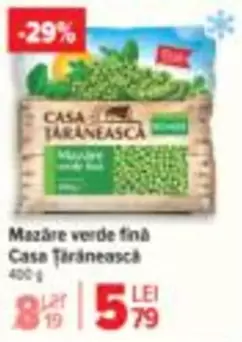 Mazăre verde fină