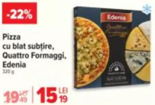 Pizza cu blat subtire, Quattro Formaggi