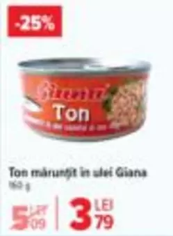 Ton măruntit in ulei