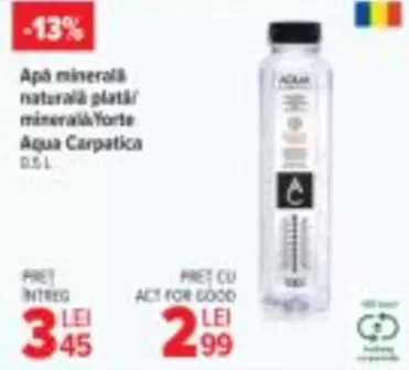 Apă minerală naturală plată