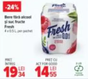 Bere fără alcool şi suc fructe Fresh