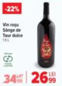 Vin roșu Sânge de Taur dulce