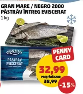 PASTRĂV ÎNTREG EVISCERAT