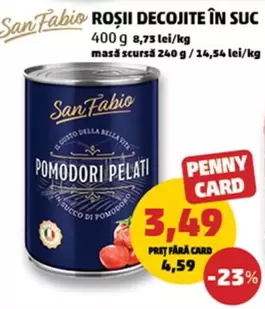 ROȘII DECOJITE ÎN SUC