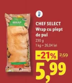 Wrap cu piept de pui