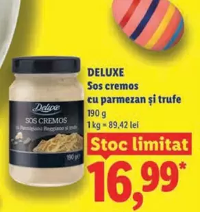 Sos cremos cu parmezan și trufe