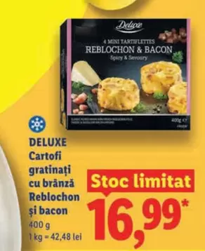 4 MINI TARTIFLETTES REBLOCHON & BACON