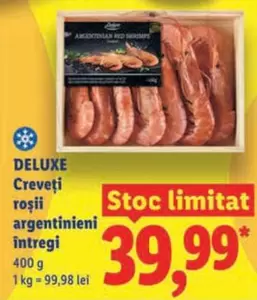 Creveți roșii argentinieni întregi