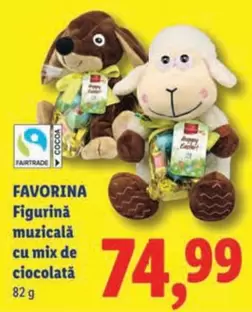 Figurină muzicală cu mix de ciocolată