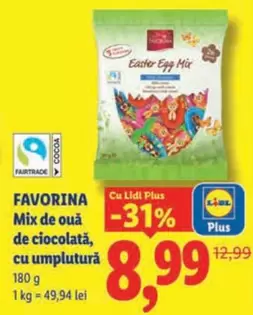 Mix de ouă de ciocolată, cu umplutură