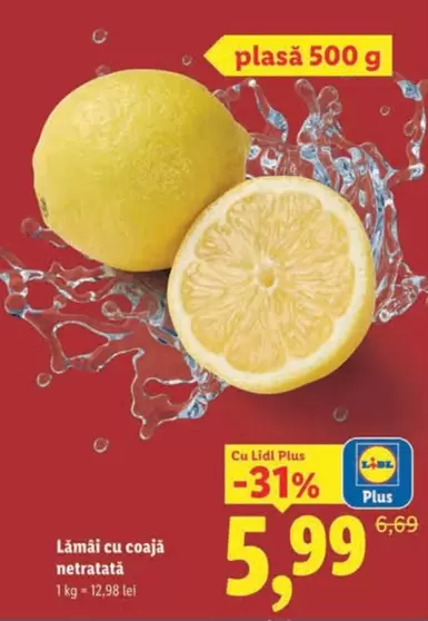 Lămâi cu coajă netratată