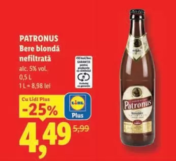 Bere blondă nefiltrată