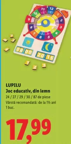 Joc educativ, din lemn
