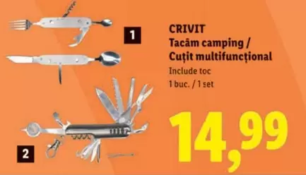 Tacâm camping / Cuțit multifuncțional