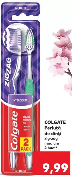 Periuţă de dinţi zig-zog medium