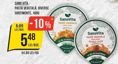 Sano Vita - PASTA VEGETALA, DIVERSE SORTIMENTE