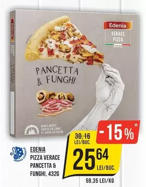 PIZZA VERACE PANGETTA & FUNGHI