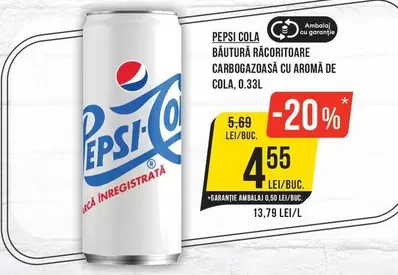 Pepsi - BĂUTURĂ RĂCORITOARE CARBOGAZOASĂ CU AROMĂ DE COLA