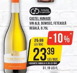 Alb - VIN ALB, DEMISEC, FETEASCĂ REGALĂ