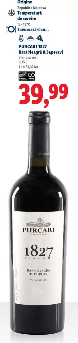 1827 Purcari Negru de Purcari & Sauvignon