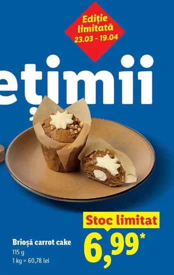 Brioșă carrot cake