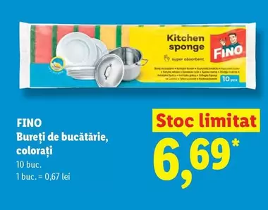 Bureți de bucătărie, colorați